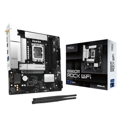Asrock B860M Rock WiFi Intel B860 LGA 1851 (Sockel V1) Micro-ATX