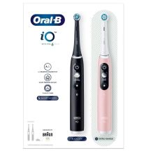 Braun Oral-B iO 3 Elektrische Zahnbürste DUO SCHWARZ & PINK Set