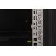 17. Digitus Unique 19" 20HE Rackmount-Netzwerkschrank 600x600 mm, Glastür, schwarz, ungeteilt, montiert, 100 kg