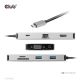 6. CLUB3D CSV-1594 USB 3.2 Gen 1 (3.1 Gen 1) Typ-C Dockingstation, Schwarz, Grau