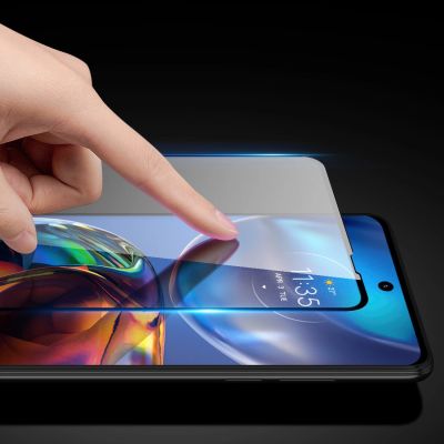 9. Dux Ducis 10D Tempered Glass langlebiges gehärtetes Glas 9H für den gesamten Bildschirm mit Rahmen Motorola Moto E32 schwarz (case friendly)