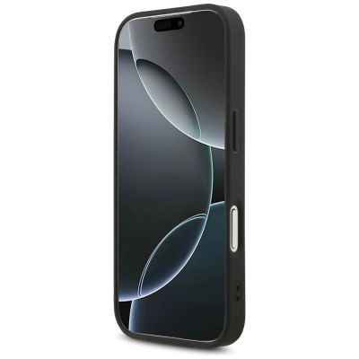 5. Guess Fixed Glitter Big 4G Hülle für iPhone 17 Pro / 18 Pro - Schwarz