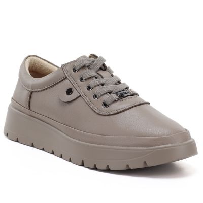 Bequeme beige Damen-Lederschuhe Vinceza 79367