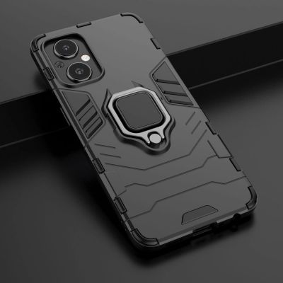 11. Ring Armor robuste Hybrid-Hülle + magnetischer Halter für OnePlus Nord N20 5G schwarz
