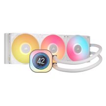 CORSAIR iCUE LINK TITAN 360 RX LCD Weiß AIO, 360mm Radiator, Flüssigkeits-CPU-Kühler