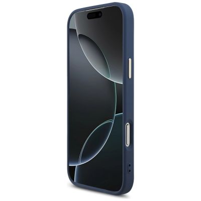 5. Guess 4G Big 4G Classic Logo Hülle für iPhone 18 Pro Max / 17 Pro Max – Blau und Gold