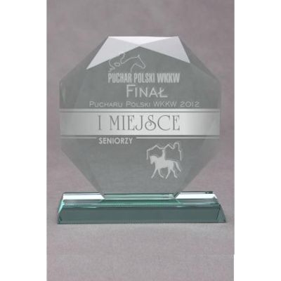 5. Gravierte Glastrophäe mit Etui