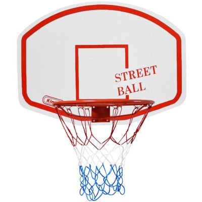 2. Kimet Street Ball Basketball-Rückwand + rot-weißer Korb