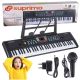 10. SUPRIMO 605 UFB – Keyboard mit Mikrofon zum Erlernen des Spielens, speziell für Kinder entwickelt