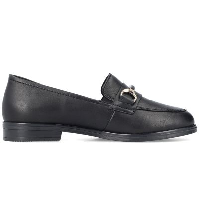 2. Schwarze Damen-Ledermokassins von Rieker, Modell 46262-01