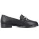 2. Schwarze Damen-Ledermokassins von Rieker, Modell 46262-01