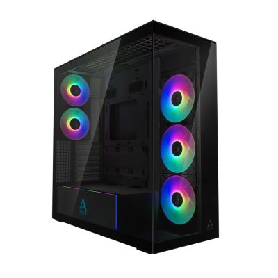10. CASE MIDITOWER EATX Gehäuse ohne Netzteil XTENDER Schwarz ACPCC00018A ARCTIC