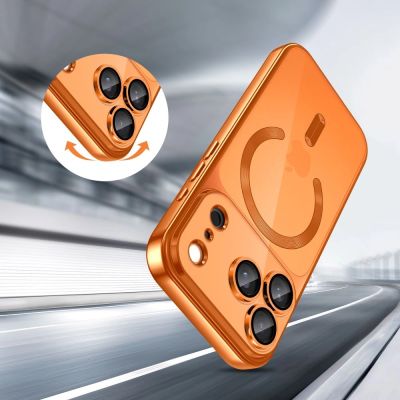 4. Tech-Protect MagFlex MagSafe Hülle für iPhone 17 Pro – Transparentes Orange