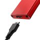 4. QOLTEC M.2 SSD-Gehäuse | SATA | NGFF | USB 3.0 | Superschnelle 5 Gbit/s | 2 TB | Rot