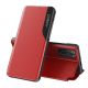 Eco Leather View Case Elegante Flip Cover Hülle mit Standfunktion Xiaomi Redmi K40 Pro + / K40 Pro / K40 / Poco F3 Rot