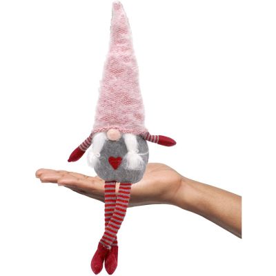 15. Frau Gnome mit flauschigem Hut, 45 + 36 cm