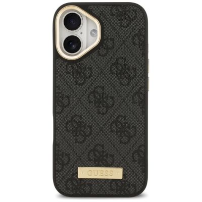 3. Guess 4G Logo Plate MagSafe Hülle für iPhone 17 - Schwarz