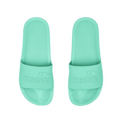 2. Kubota Basic Plain Pool Flip-Flops Mint K25SS-101-004-27-1
