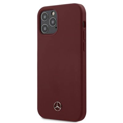 Mercedes Silicone Line Case für iPhone 12 / iPhone 12 Pro - Rot