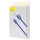 5. Baseus Crystal Shine Series Kabel USB-Kabel für schnelles Aufladen und Datenübertragung USB Typ A - Lightning 2.4A 1.2m blau (CAJY000003)