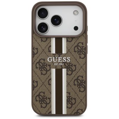 3. Guess 4G MagSafe-Hülle mit Printstreifen für iPhone 17 Pro – braun