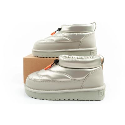 19. D.Franklin Damen Schneestiefel Winter Modische Isolierte Stiefeletten Silber