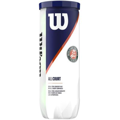 5. Wilson Roland Garros All Court Tennisbälle 3 Stück WRT126400