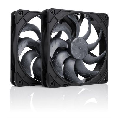 7. NOCTUA 140-mm-Lüfter NF-A14x25 G2 PWM Sx2 PP chromax black