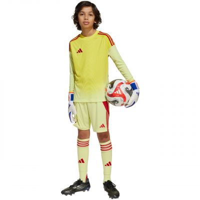 9. adidas Tiro 25 Competition Langarm-Torwarttrikot für Kinder, Gelb und Rot, KJN2020