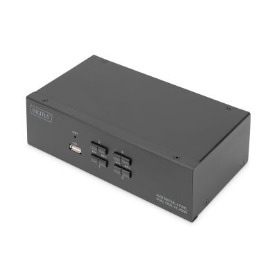 2. Digitus KVM-Switch, 4 Ports, Dual-Monitor-Unterstützung, 4K, HDMI®