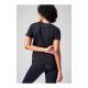 6. CASALL Essential Mesh Detail Tee Schwarz