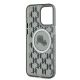7. Karl Lagerfeld IML Monogram Karl & Choupette Head MagSafe Hülle für iPhone 15 Pro – Schwarz