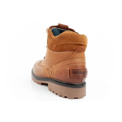 5. Wrangler Yuma Herrenstiefel Chelsea Boots Elegantes Leder Braun Weiß