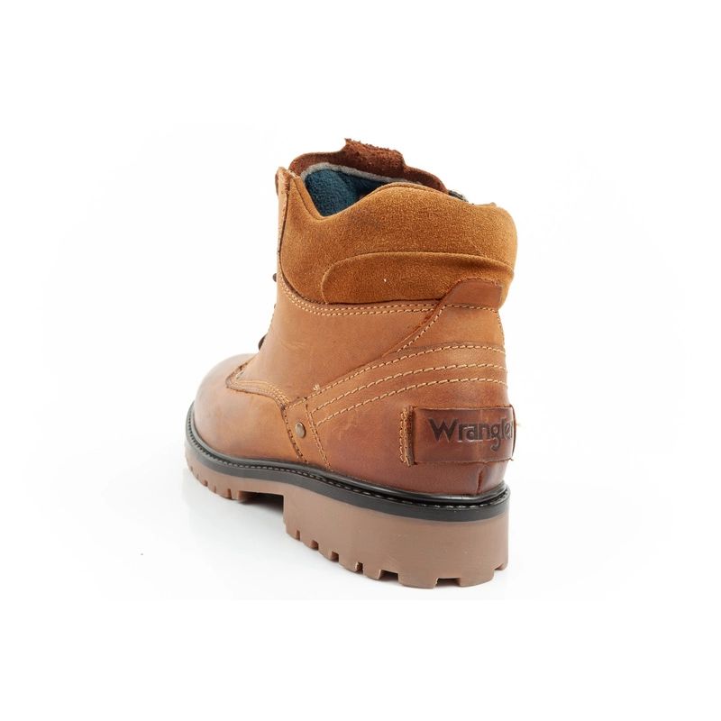 5. Wrangler Yuma Herrenstiefel Chelsea Boots Elegantes Leder Braun Weiß