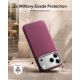 6. Hülle ESR Atelier Kickstand MagSafe für iPhone 18 Pro / 17 Pro - burgunderrot