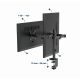 4. GEMBIRD Verstellbarer Schreibtischarm/Halterung für 2 Monitore 17-32 Zoll, VESA 100x100 mm, bis zu 9 kg