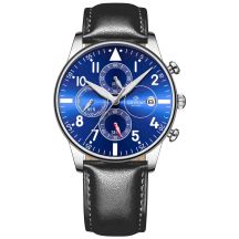 Giewont Herrenuhr Chronograph Saphir Schwarz und Blau GW5630-A3