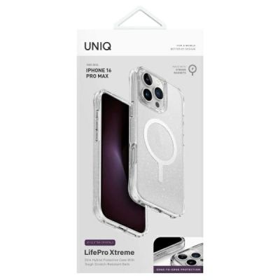 4. Uniq LifePro Xtreme Magclick Ladehülle für iPhone 16 Pro Max – transparent