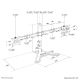 8. Neomounts DS45-600BL2 Monitorhalterung/-ständer für Monitore bis 81,3 cm (32"), Schreibtisch, Schwarz