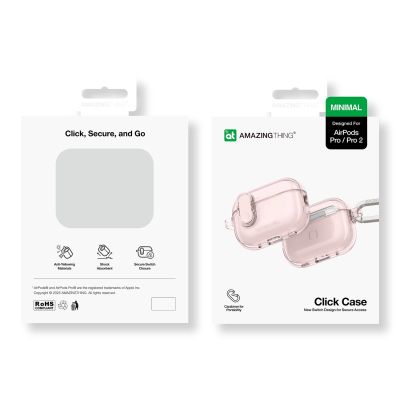 4. AmazingThing Minimal Case für AirPods Pro 2 – Rosa
