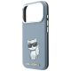 6. Karl Lagerfeld Smooth Choupette Sketch MagSafe Hülle für iPhone 18 Pro / 17 Pro - Hellblau