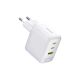 3. Baseus EnerFill FE22 70W Wandladegerät 2 x USB-C + USB-A - Weiß