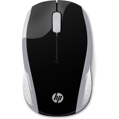 14. HP Maus 200 Kabellos USB-A 3-Tasten Silber/Schwarz