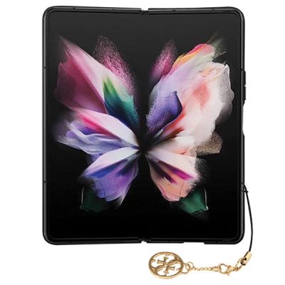 12. Guess GUHCZFD5GF4GGR F946 Z Fold5 grau/graues Hardcase 4G Charms Collection