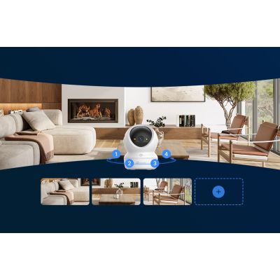 10. EZVIZ H6c G1 4K Sphärische IP-Sicherheitskamera für den Innenbereich 3840 x 2160 px Decke/Wand/Schreibtisch
