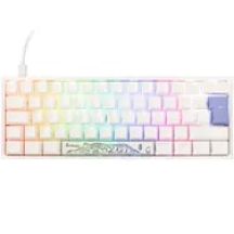 Ducky One 2 Pro Mini White Edition Gaming-Tastatur, RGB-LEDs – Cherry MX Silver