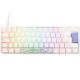 Ducky One 2 Pro Mini White Edition Gaming-Tastatur, RGB-LEDs – Cherry MX Silver