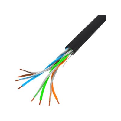 4. LANBERG UTP-KABEL 100 MB/s 305 m CCA-DRAHT SCHWARZ LCU5-10CC-0305-BK