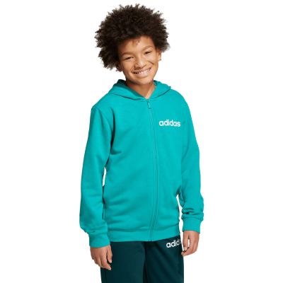 6. Adidas Essentials grüner Kinder-Trainingsanzug JN2427