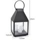 5. LED-Laterne 25 cm, 3 Kerzen, Saska Geschenk & Dekoration